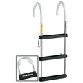 Garelick Telescoping Stainless Steel Gunwale Hook 4-Step Ladder 06141